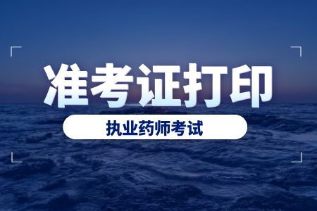 四川执业药师准考证打印